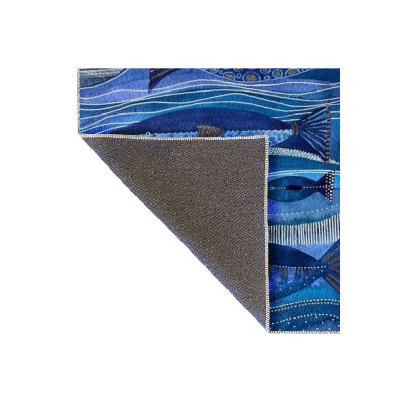 Tapis décoratif lavable à la machine Sun, Tapis de couloir 4 pi 11 po x 9 pi 10 po inclus