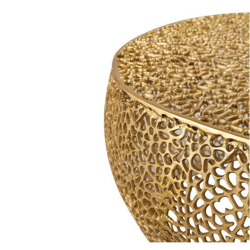 Round Coffee Table, Gold