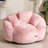 Oversized Floral Shaped Bean Bag Chair with 3 Pillows-1186148242
