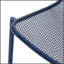 Chaises empilables KINCAID avec finition bleu marine mat, fabrication en fer durable pour une utilisation intérieure et extérieure
