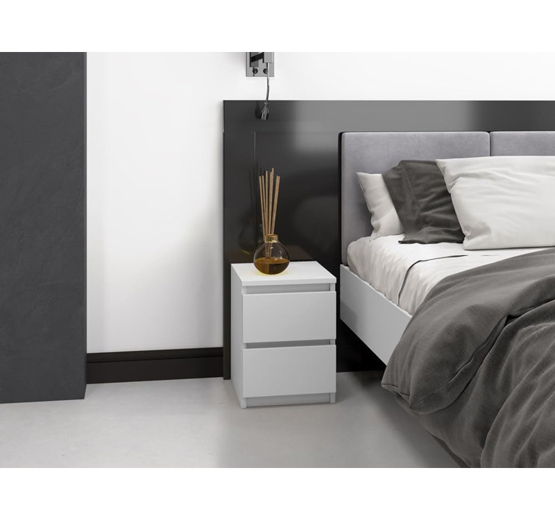 11.8cm W Solid Wood Bedside Table