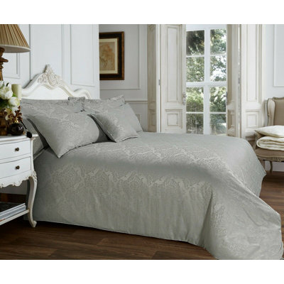 Addyston Damask Duvet Cover Set with Pillowcases