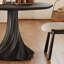 Table ronde noire exquise de style français-1772247891