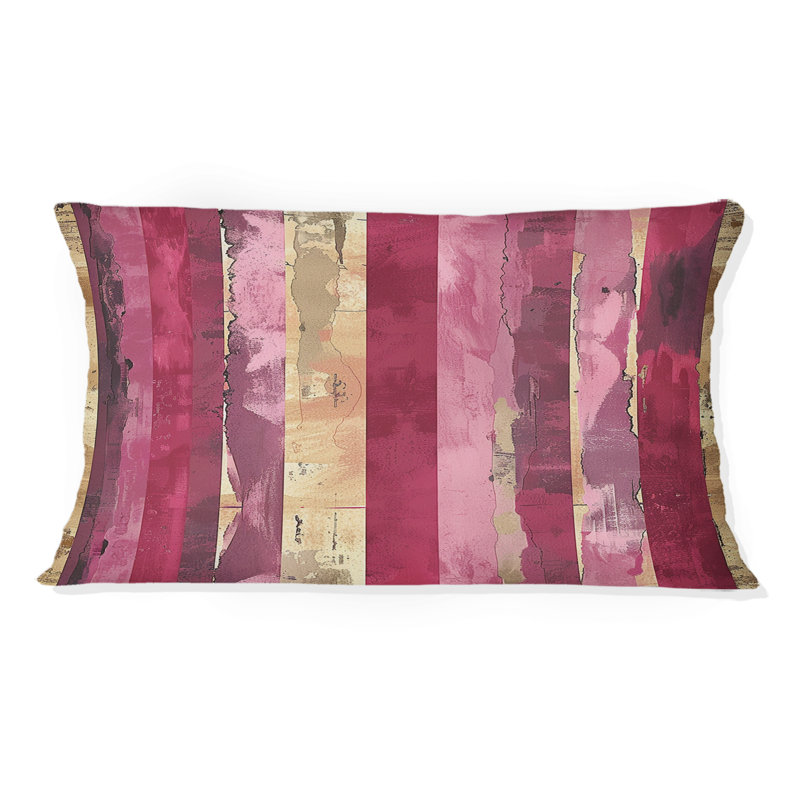 Coussin Magenta Chic Stripe Glam II - Transitional