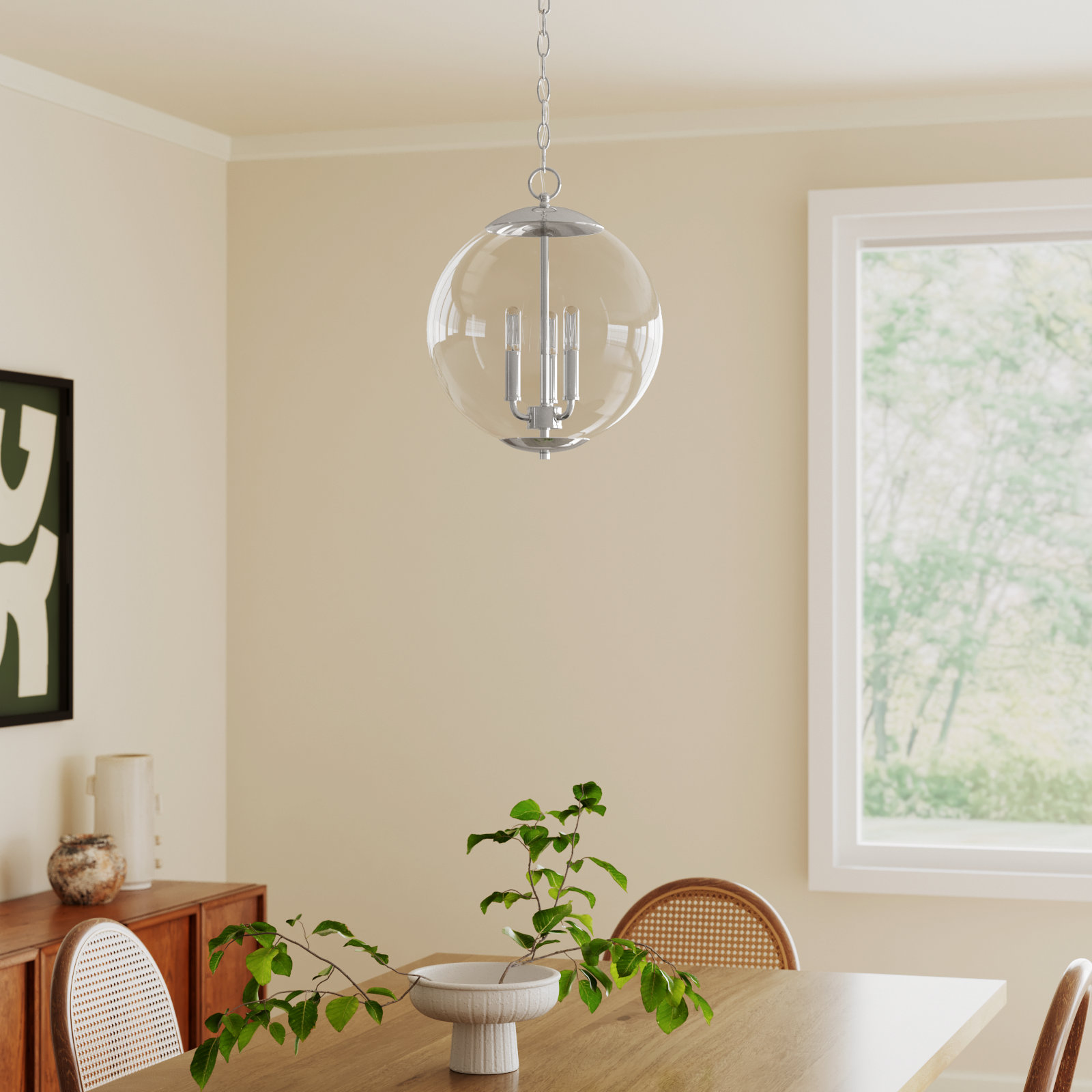 Patterson Chandelier, Chrome