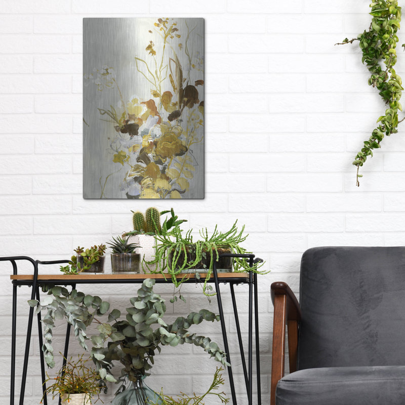  «Flock Of Flowers 2» par Design Fabrikken, art mural en métal, H 16 po x l 12 po