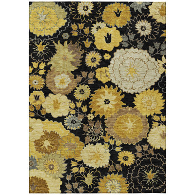 Machine Washable Indoor/Outdoor Emelia ACN2294 Floral Rug