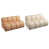 Cream/Light Brown Faux Leather