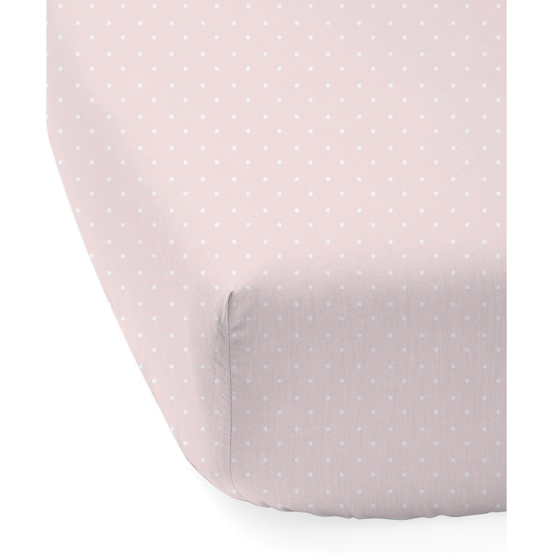 Drap-housse pour lit de bébé Jersey, Rose