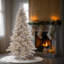 Tinsel Silver Fir Artificial Christmas Tree-1803718050