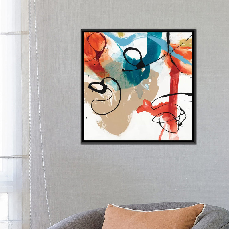 «Fabricate I», reproduction sur toile, H 18 po x l 18 po x p 1,5 po, Toile avec cadre noir, Pas de tapis