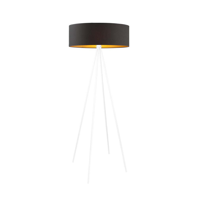Randal 157cm Tripod Floor Lamp, White, Black
