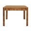 Square Two Drawer Curved Corner Game Table In Dark Burl Wood