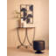 Cockrell Glass Top Cross Legs End Table