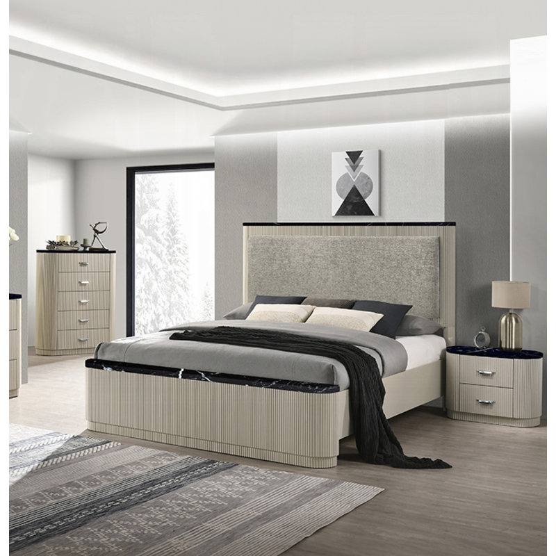 Ensemble de chambre à coucher 3 pièces Poynter, Très grand