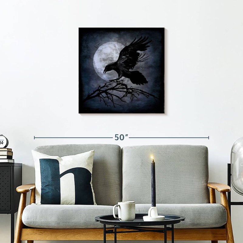 Kelan Moonlight Crow, 24" H x 24" W