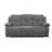 Kalen Grey Chenille Sofa W/ Drop Down Table