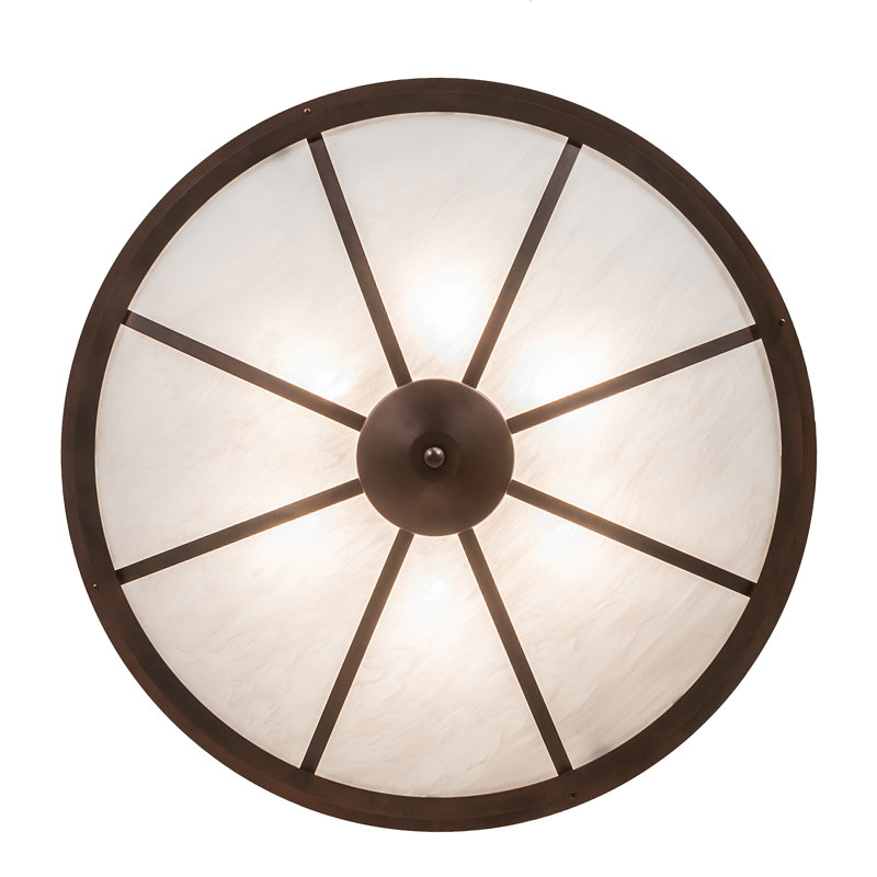 6 - Light Semi Flush Mount