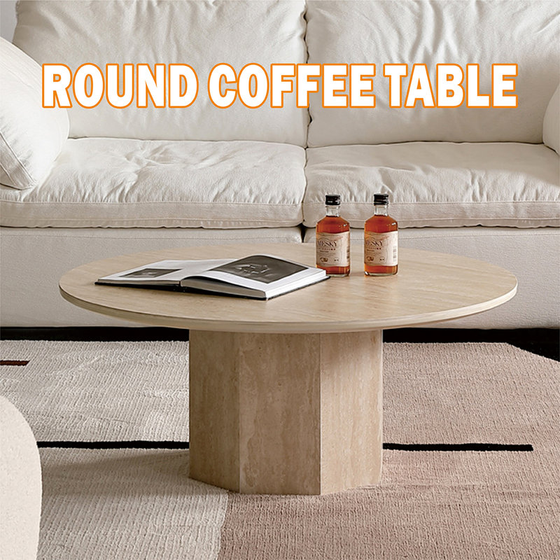 Coffee Table, 13.77" H x 35.43" L x 35.43" W