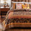 Ensemble de courtepointe pour grand lit 3 pièces Greenland Home Fashions Audrey Chocolate, 90 x 90 po-1150909482-1150909487