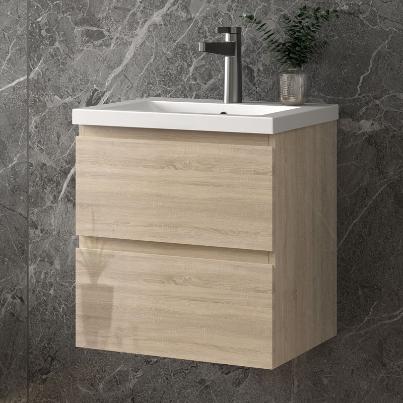 500mm Single Bathroom Vanity with Integrated Resin Basin