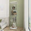 Armoire décorative, vitrine en verre trempé, armoire à vin, armoire de rangement avec bande lumineuse à DEL Bluetooth-463153636