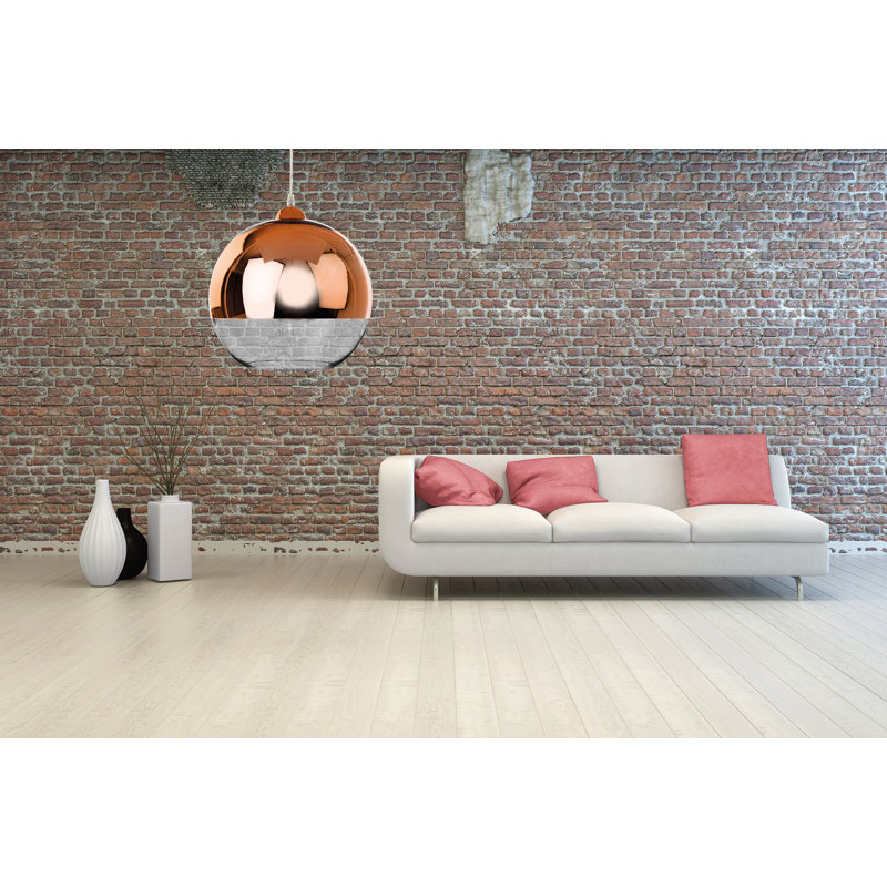 1 - Light Copper Sphere Pendant, Copper