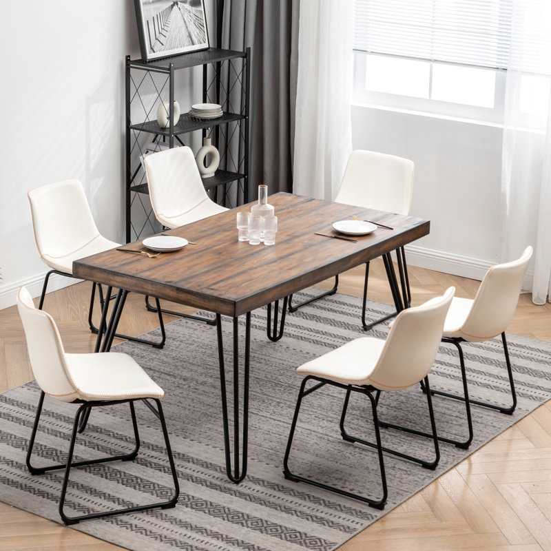 Ensemble repas industriel 7 pièces, Beige