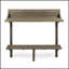 Table de bar d'extérieur durable en bois d'acacia avec finition grise, parfaite pour recevoir et se détendre dans les petits espaces.