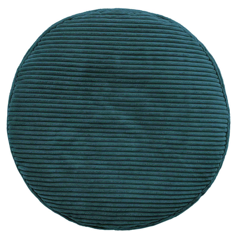 Soul 55Cm Round Pouffe, Teal Green