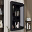 Armoire de rangement murale 35 po x 28 po, armoire à pharmacie, armoire murale moderne avec miroir, armoire à miroir avec 6 tablettes ouvertes (meuble-lavabo non inclus)-1475564024