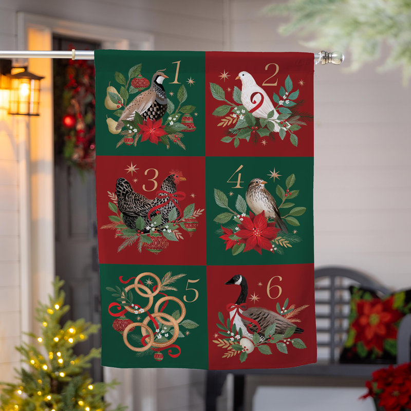 Drapeau de maison en suède 12 jours de Noël