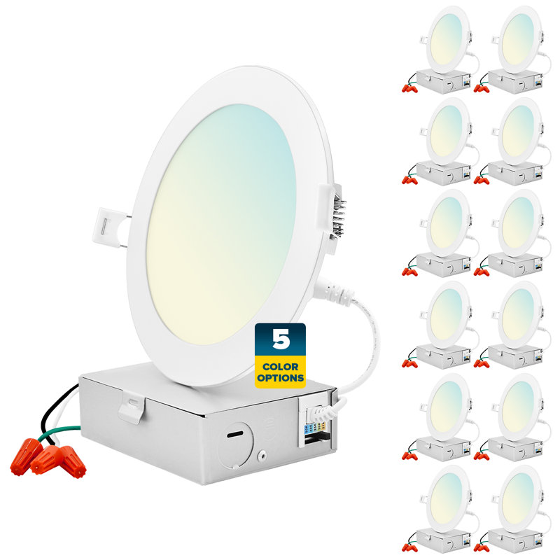 Ensemble d'éclairage encastré Canless 6 "Ultra Slim