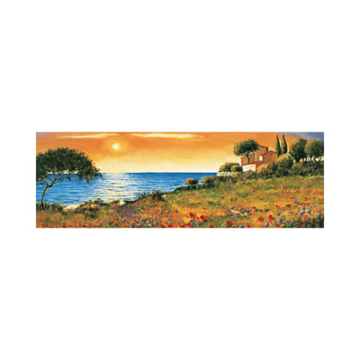 Sunlight Coast by Richard Leblanc - Wrapped Canvas Panoramic Print