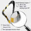 Abstract Geometric Black And Yellow V - Abstract 3D Shapes Irregular Modern Large Wall Mirror