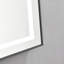 Miroir de salle de bain 24 po x 32 po à DEL avec éclairage avant et arrière, fixation murale, cadre en aluminium, 3 températures de couleur, gradation continue, bois de frêne, idéal pour éclairer le brouillard, surface