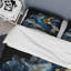 Abstract Geode Marble Blue II - Ensemble de housse de couette moderne - Polyester microfibre-799611287