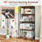 2 Pcs 5 Tier Bookshelf 62" Tall Bookcase With Tiltable Shelves Display Storage Rack-880561410