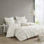 Ensemble de housse de couette en coton brodé élastique pour un sommeil relaxant