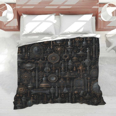 Édredon rétro orné d'objets