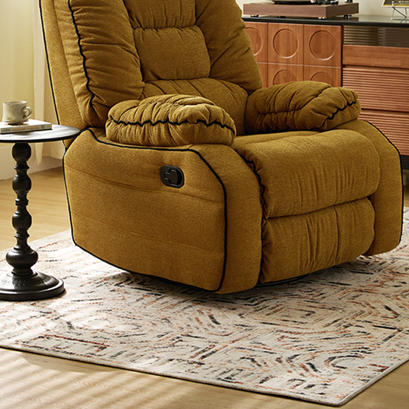Chaise longue confortable et réglable, Jaune