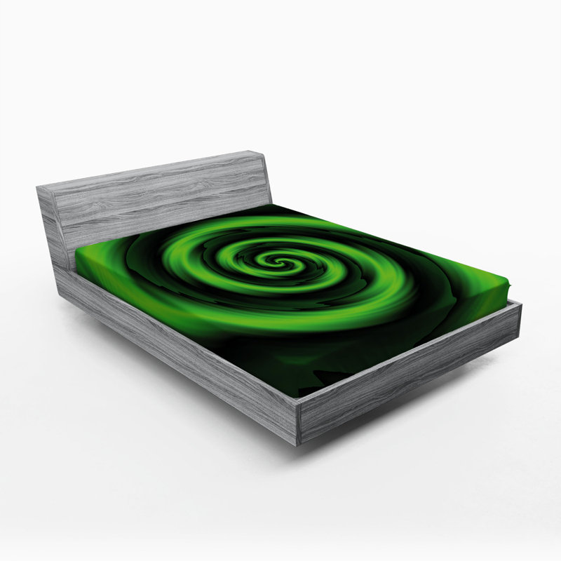 Microfiber Abstract Fitted Sheet, Queen Fitted Sheet