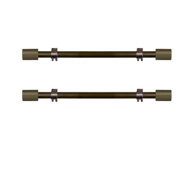 Tringle à rideaux simple réglable 12 "à 20" Damajah