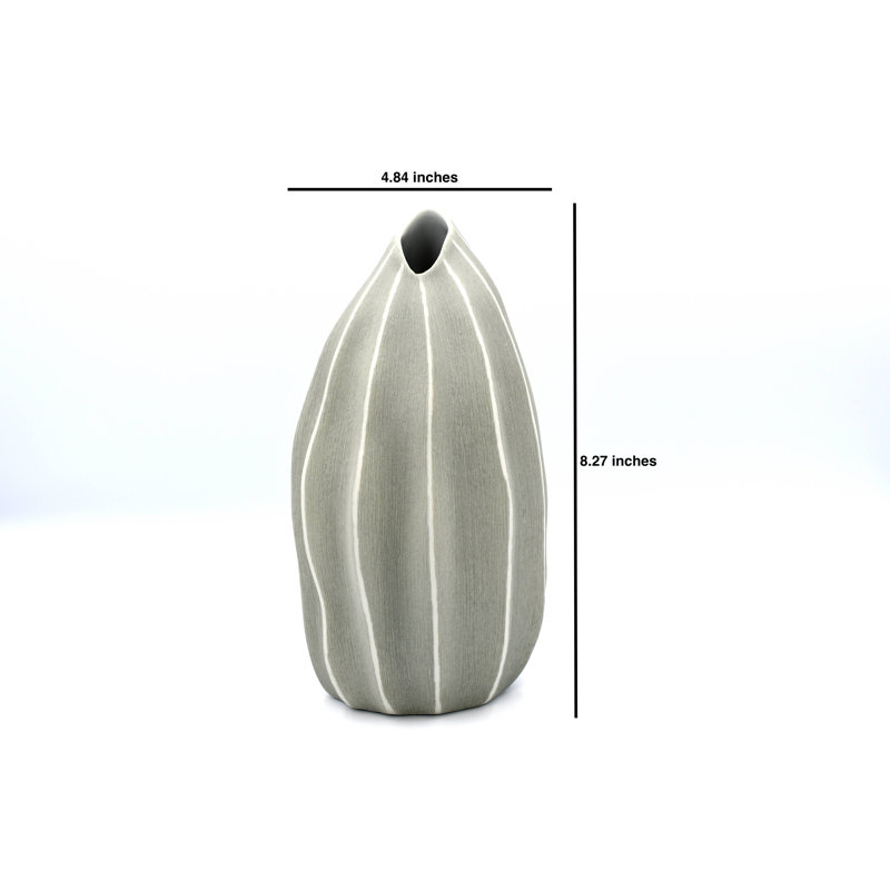 Avery-Parker Handmade Table Vase, Gray