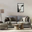 Toile de vache brune encadrée par Petals Prints Design-478160822-478160823