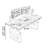 Gray Rectangular Sintered Stone Standing desk-832799910
