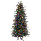 Vickerman 6.5' x 42" Georgian Fraser Fir Artificial Pre-Lit Christmas Tree with Lights and Tree Stand