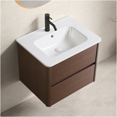 Ensemble de meuble-lavabo mural 24 po avec tiroir