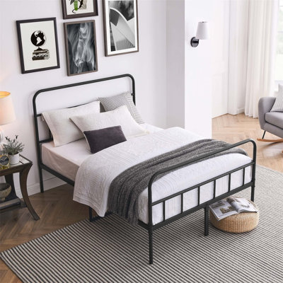 Wrought Iron Bed Frame, Metal Bed Frame, Iron Platform Bed Frame, Iron Canopy Bed Frame