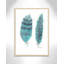 «Feathers in Turquoise II», art encadré-47533817-47566109